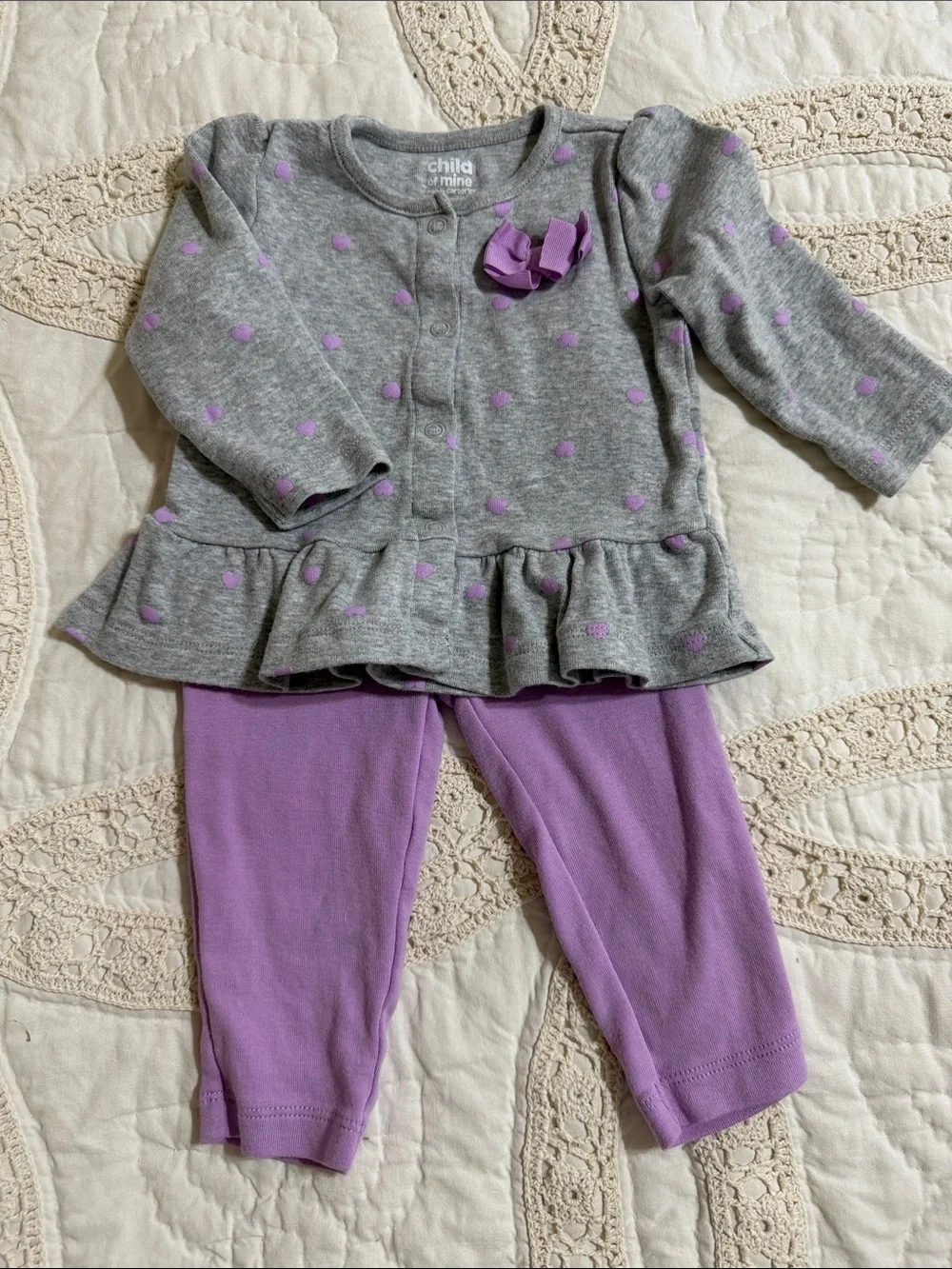 Set of 2 Carter's Baby 3-6 M Matching Sets / Top and Pants
